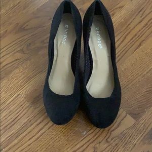 Bamboo Faux Suede Wedge Shoes